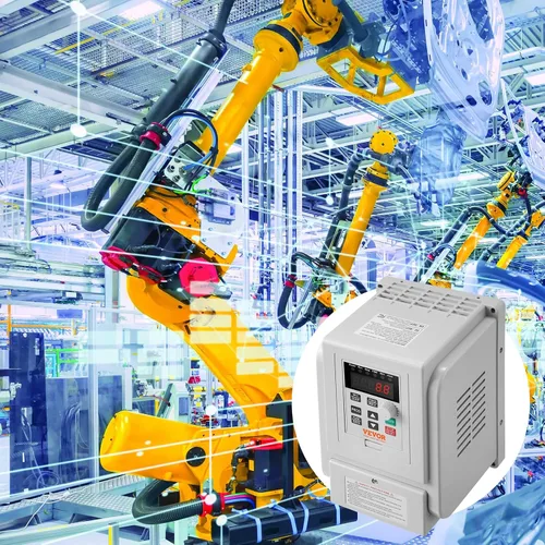 Miniatura 8 de VEVOR VFD 3HP, 2.2KW, 10A, Entrada 1 Fase 220V-240V a Salida 3 Fases 220V-240V Unidad de Frecuencia Variable, VFD 0-400Hz para Control de Velocidad