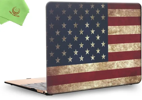 Miniatura 37 de Carcasa para MacBook Air de 13 pulgadas, UESWILL, carcasa rígida mate de tacto suave para MacBook Air de 13 pulgadas (Modelo A1466 / A1369) de Negro