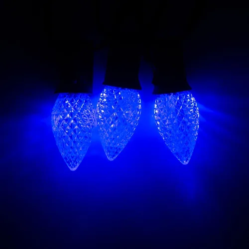Miniatura 5 de Meconard Bombillas LED C7 de repuesto de Navidad, bombillas LED inastillables C7 para luces de cadena de Navidad para interiores y exteriores, base