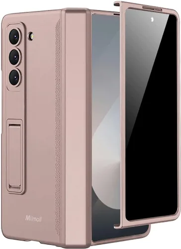 Miniatura 21 de Miimall Funda para Samsung Galaxy Z Fold 5 con protector de pantalla de privacidad, soporte ajustable integrado y protección magnética de bisagra