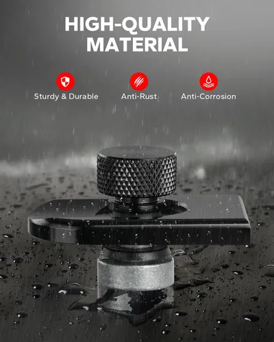 Miniatura 4 de Amazicha Kit de tornillos de asiento trasero de aluminio negro para perno de asiento trasero de 1/4 "-20 roscas compatible con Harley Davidson