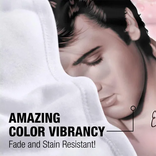 Miniatura 2 de Elvis Presley - Manta de forro polar con luces suaves (36 x 58)