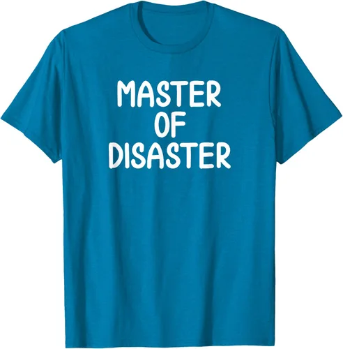 Miniatura 7 de Camiseta divertida con texto en inglés "Master Of Disaster
