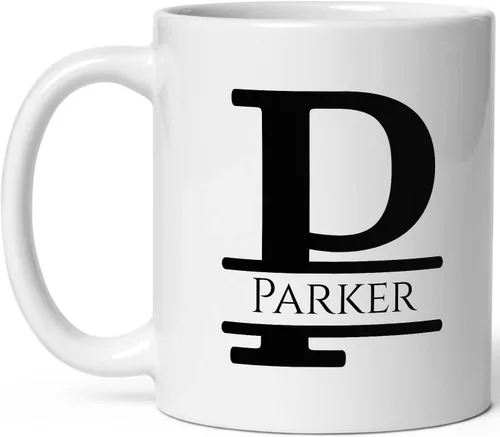 Miniatura 27 de Taza de café personalizada con monograma, letra inicial A personalizada para mujeres, hombres, niñas, niños, papás, mamás amigos, taza de café