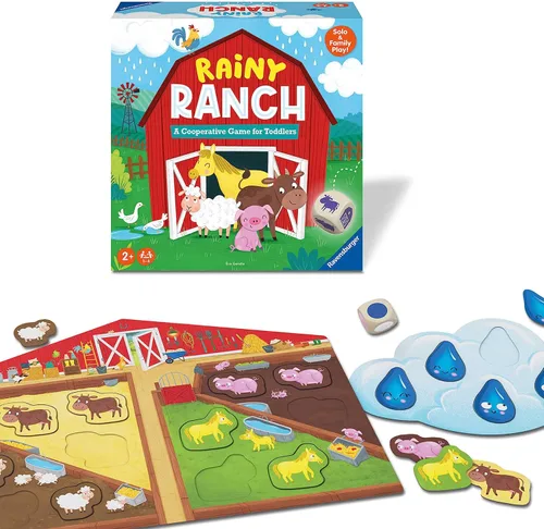 Ravensburger Rainy Ranch - Juego cooperativo atractivo para niños pequeños - Desarrollo de habilidades - Flexibilidad para mentes en crecimiento -