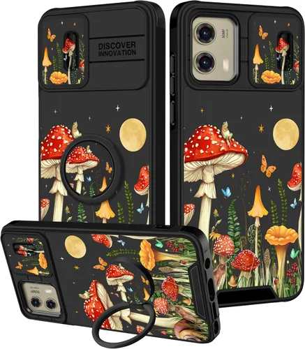 Miniatura 121 de Funermei Funda para Moto G Play 4G 2024 – Funda para teléfono para mujeres y niñas, diseño único de gato y libros, diseño único con funda