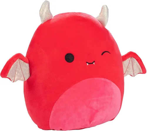 Miniatura 2 de Squishmallows Karlie The Dare Devil original de 10 pulgadas – Peluche oficial de Jazwares – Juguete de peluche coleccionable suave y esponjoso rojo