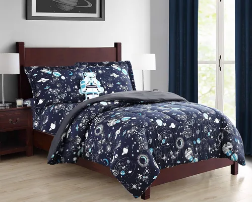 Miniatura 32 de LinenTopia Juego de ropa de cama Queen de 8 piezas para niñas, cama en una bolsa, juego de edredón para niños con sábanas de cama, funda