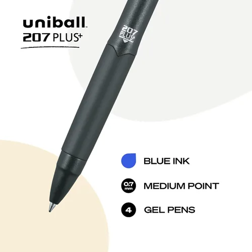 Miniatura 2 de 207PLUS+ Gel, 0.7mm, Azul, 4 paquetes
