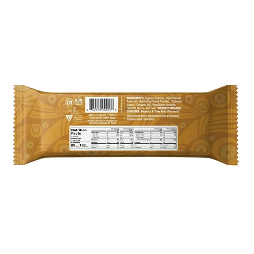 Miniatura 3 de Missy J's Tazas de algarroba de mantequilla de maní orgánica de 0.9 onzas cada una, paquete de 3 hechas con azúcar de coco, vegano, sin gluten