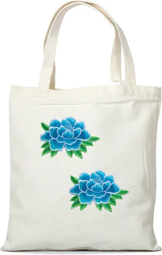 Miniatura 3 de Parches bordados de flores de peonía, apliques para planchar, vestido de boda, decoración de bricolaje, manualidades, ropa de mujer, parche de tela