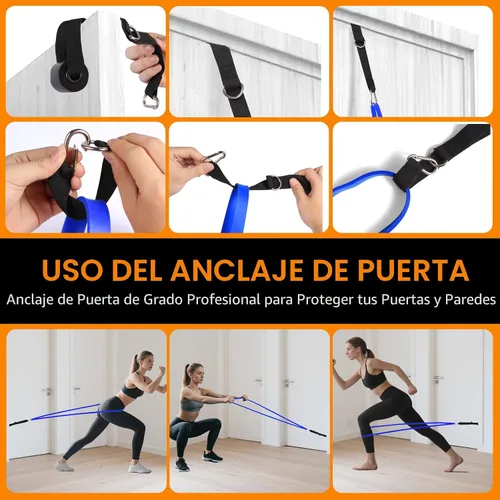 Miniatura 5 de Bandas de resistencia, bandas para dominadas, juego de bandas de asistencia para dominadas para hombres y mujeres, bandas de ejercicio