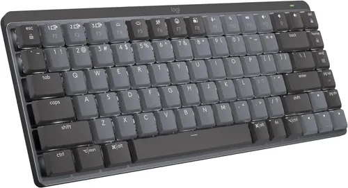 Logitech MX Mechanical Mini - Teclado inalámbrico iluminado, interruptores táctiles silenciosos, retroiluminación, Bluetooth, USB-C, compatible con