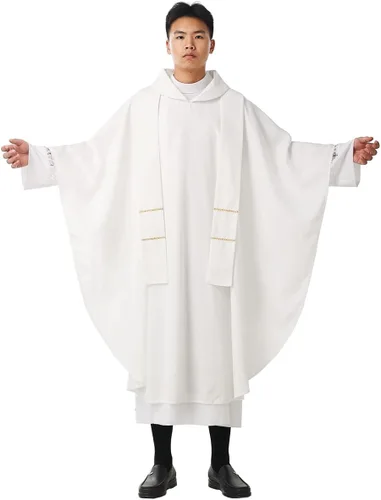 Miniatura 9 de BLESSUME Esperanza/Espíritu Iglesia Sacerdotes Sólidos Casulla Misas Vestiduras