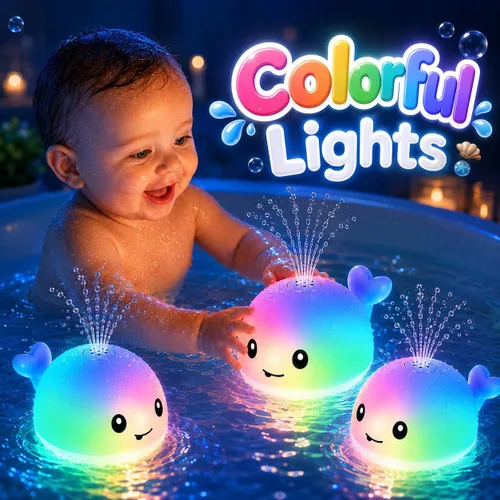 Miniatura 3 de Gigilli - Juguetes de baño para bebés, juguetes de baño magnéticos recargables para niños, bañera para niños pequeños, piscina, mesa de agua