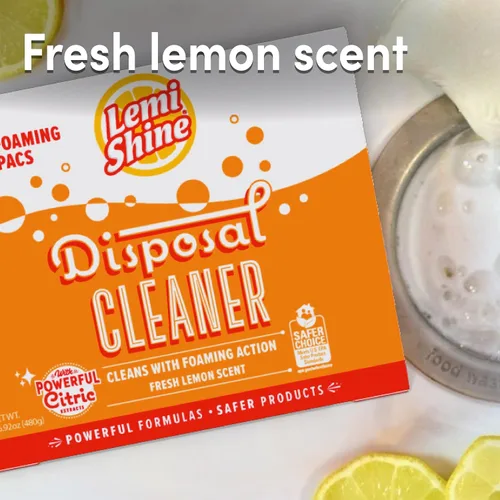 Miniatura 4 de Lemi Shine Limpiador y desodorante de eliminación de basura alimentado por ácido cítrico. Limpiador de espuma para eliminación de basura de cocina