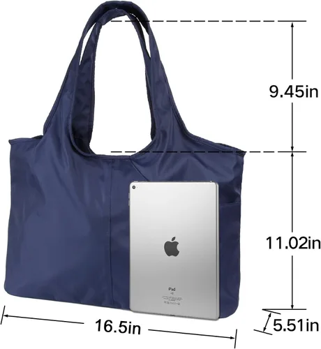 Miniatura 4 de ZOOEASS - Bolso grande de hombro para mujer, impermeable, multifunción, de nailon, para viaje