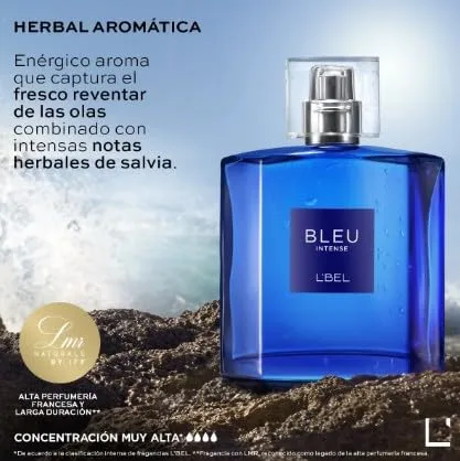 Miniatura 4 de L'bel BLEU INTENSE 3.4 fl oz - Fragancia para Hombre Eau de Toilette