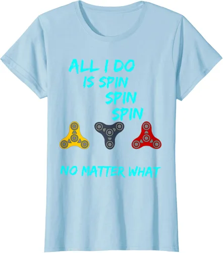Miniatura 15 de Fidget Spinner All I Do is Spin Fun T-Shirt