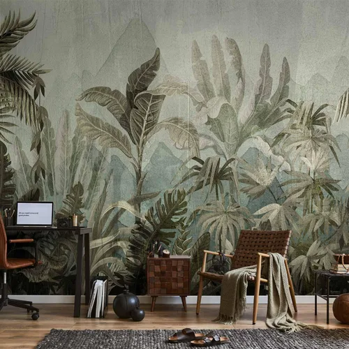 Miniatura 6 de artgeist Mural de pared Hojas 154 x 110 pulgadas - Papel tapiz autoadhesivo XXL para despegar y pegar, extraíble, gran adhesivo, decoración de #19