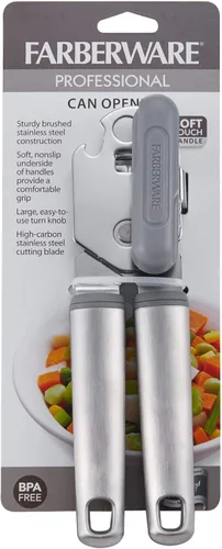 Miniatura 7 de Farberware Abrelatas profesional de acero inoxidable, 7.36 pulgadas, gris