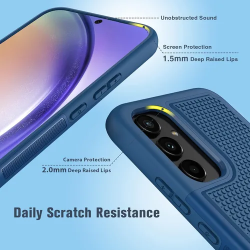 Miniatura 945 de FNTCASE Funda para iPhone 17 Pro: Fundas delgadas translúcidas de color azul claro compatibles con MagSafe, protección completa de la cámara