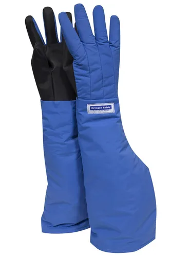Miniatura 4 de NATIONAL SAFETY APPAREL G99CRBEPMDEL - Guante de seguridad impermeable de nailon Taslan y codo de PTFE, criogénico, longitud de 17 a 18 pulgadas