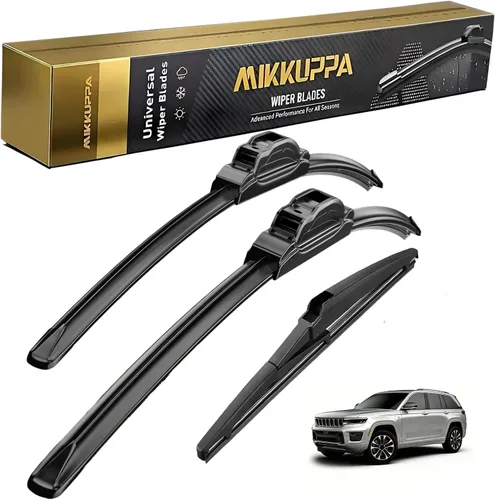 Miniatura 44 de MIKKUPPA Juego de 3 limpiaparabrisas de 22+21+12 pulgadas - Reemplazo para Dodge Durango 2011-2023, Jeep Grand Cherokee 2011-2013 - Limpiaparabrisas