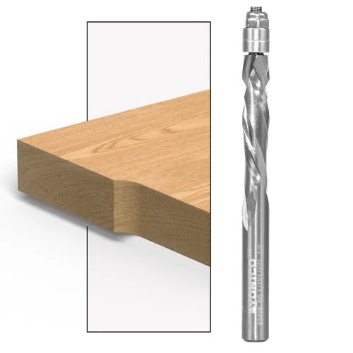 Miniatura 6 de YONICO Broca de carburo sólido para enrutador de corte empotrado en espiral de 1/4 pulgadas con corte superior de 1/4 pulgadas 14119