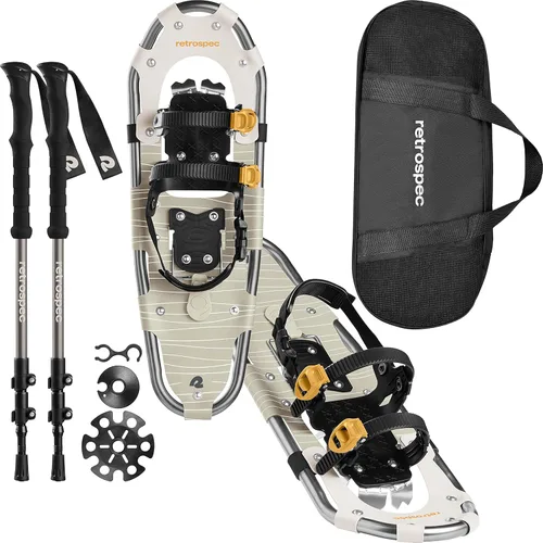 Miniatura 14 de Retrospec Drifter Snowshoes & Trekking Poles Bundle with Adjustable Bindings - Lightweight Aluminum Snow Shoes for Women & Men - All Terrain Hiking