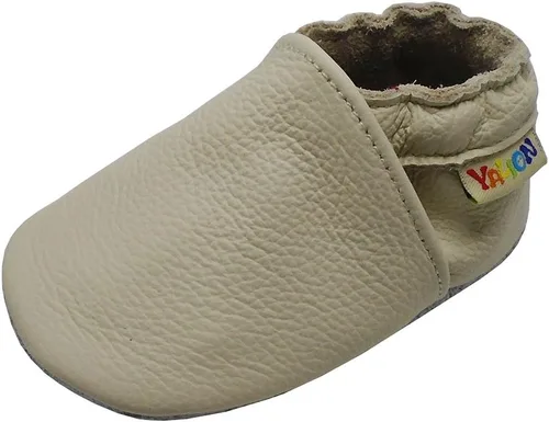 YALION - Mocasines de cuero suave para bebés, niños y niñas, para gatear y dar sus primeros pasos