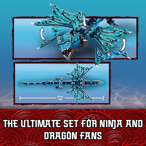Miniatura 3 de LEGO NINJAGO - Juguete de dragón de agua, 71754, juego de construcción con 5 minifiguras y armas, regalos ninja para niños de 9 años de edad, niños