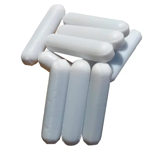 Barra de agitación magnética PTFE Mezclador magnético Barras de agitación (8X35mm, forma de cilindro, 10PCS)