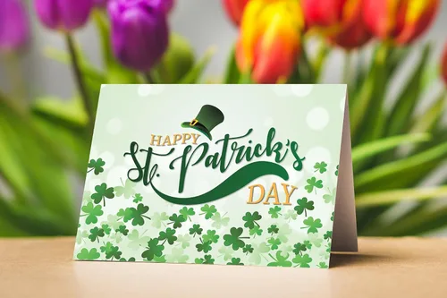 Miniatura 8 de Stonehouse Collection Surtido de tarjetas de felicitación del día de San Patricio, tarjetas irlandesas de la suerte, trébol, duende, decoraciones
