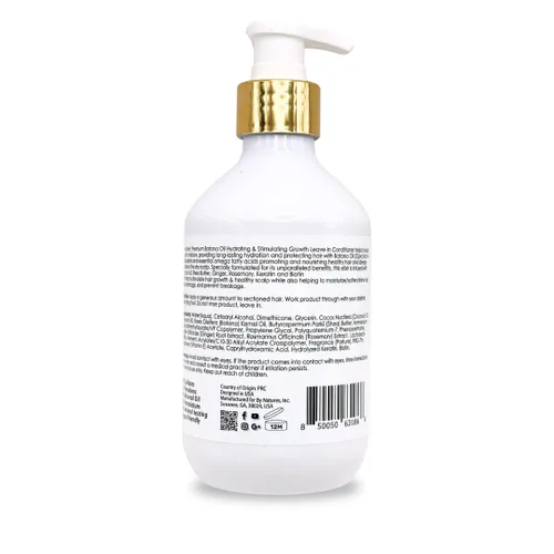 Miniatura 2 de By Natures Aceite de batana hidratante y estimulante del crecimiento, acondicionador sin enjuague, 12 onzas líquidas, infundido con biotina