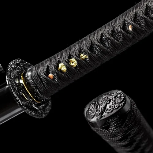 Miniatura 7 de Samurai Katana Espada hecha a mano de acero de alto carbono 1095 Japonesa Real Katana Espada de Espiga Completa Afilada