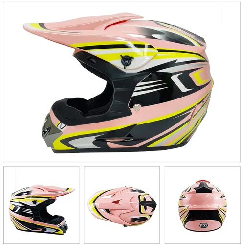 Miniatura 2 de Cascos de Dirt Bike para Jóvenes de Moda para Niños, Motocross, Motocicleta, BMX, ATV, Todoterreno, Cuatro Ruedas, Cascos Integrales para Bicicleta