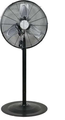 Miniatura 2 de K Tool International 77723; Ventilador de pedestal industrial resistente al agua IPX4 para exteriores, ventilador no oscilante de 24 pulgadas