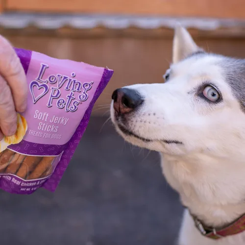 Miniatura 5 de Loving Pets - Golosinas para perros masticables suaves (forma de palo, receta de pollo y queso) hechas en EE.UU