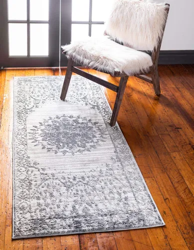 Miniatura 11 de Unique Loom Colección Aberdeen - Alfombra Derbyshire (2' 2" x 3' 1" Rectángulo, Azul Claro/Gris)