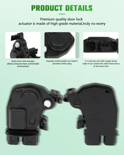 Miniatura 6 de SCITOO Actuadores eléctricos para cerradura de puerta trasera/delantera derecha, repuesto para Acura RSX 2002-2006 para Honda para Accord 2003-2007