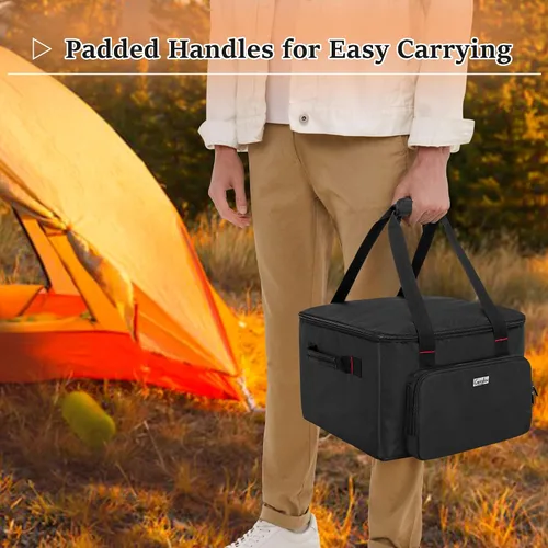 Miniatura 5 de samdew Bolsa de transporte Firecube para exteriores de 14 pulgadas, funda para hoguera de 14 pulgadas compatible con Outland Firecube 805 portátil