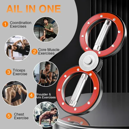 Miniatura 7 de Entrenador de Brazo de Velocidad de Boxeo Ajustable – Fortalecedor de Muñeca y Brazo para Gimnasio en Casa con Resistencia de Volante – Herramienta