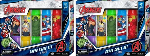 Miniatura 10 de JA-RU Marvel Avengers - Soporte para tiza jumbo (paquete de 1) – Tiza no tóxica para niños al aire libre – C-6904-1