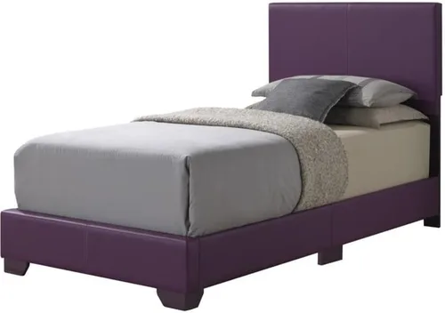 Miniatura 11 de Glory Furniture Cama individual tapizada de piel sintética Aaron en color rosa