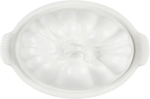 Miniatura 2 de Le Creuset Plato de mantequilla de calabaza de gres, blanco