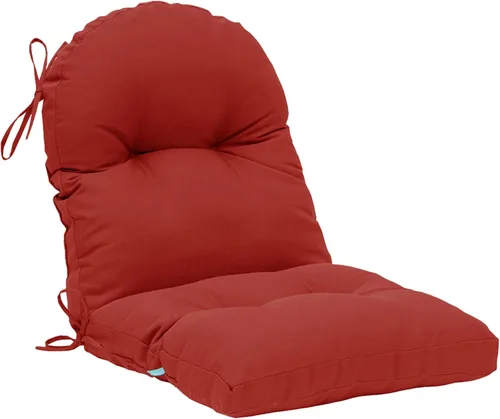 Miniatura 19 de QILLOWAY Cojín copetudo para silla de exterior, impermeable, 43 x 20 x 4 pulgadas, antideslizante, almohadilla de repuesto para muebles de mimbre