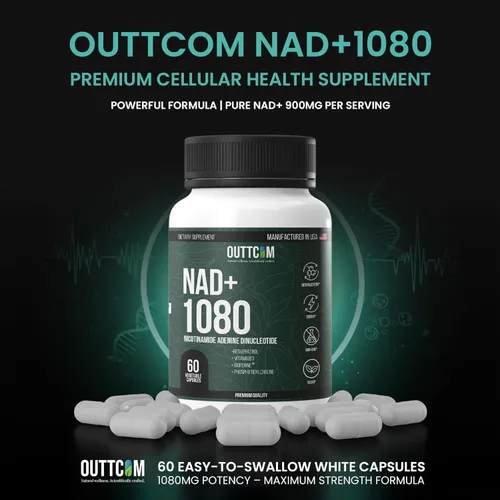 Miniatura 8 de Suplemento liposomal NAD+ de 900 mg — Resveratrol, B12, fosfatidilcolina y bioperina 60 cápsulas veganas Energía celular, enfoque
