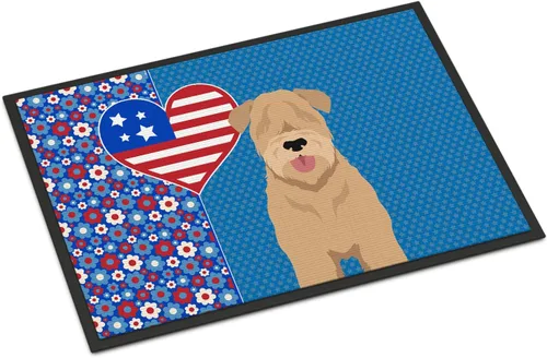 Miniatura 41 de Caroline's Treasures WDK5119JMAT Airedale Terrier USA - Tapete para interiores o exteriores, 24 x 36 pulgadas, tapete para puerta delantera