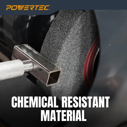 Miniatura 5 de Powertec Rueda de Esmeril para Amoladora de Banco, Rueda de Molienda de 6 Pulgadas de 100 Grano, Óxido de Aluminio, 6 Ruedas de Esmeril para Ruedas